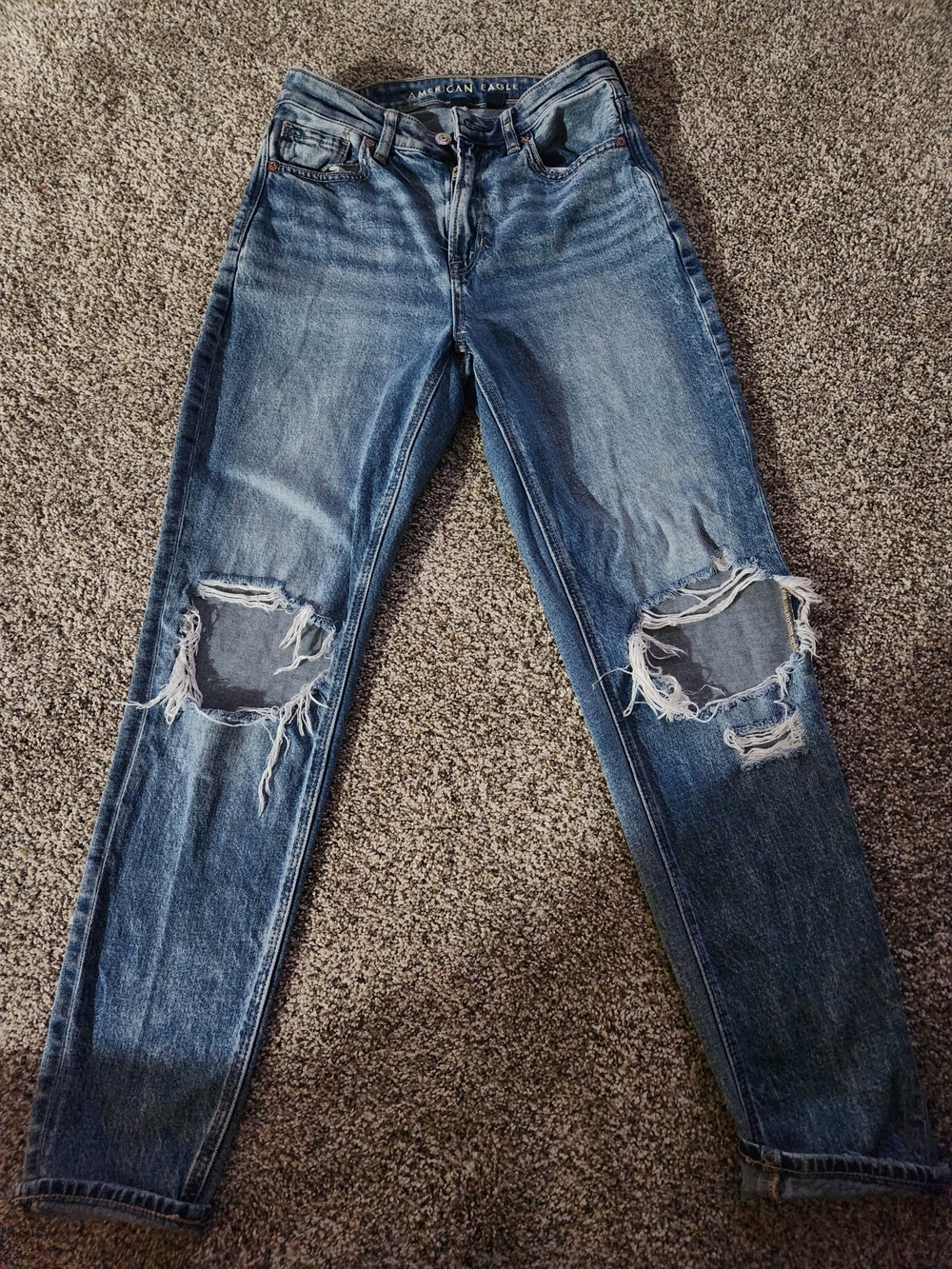 American Eagle Outfitters Distressed Mom Jeans